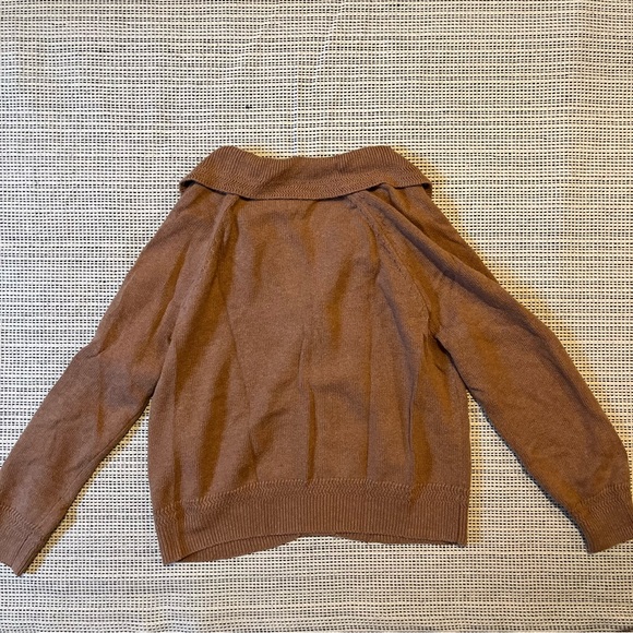 Tahari Button Up Collared Sweater - Picture 4 of 5